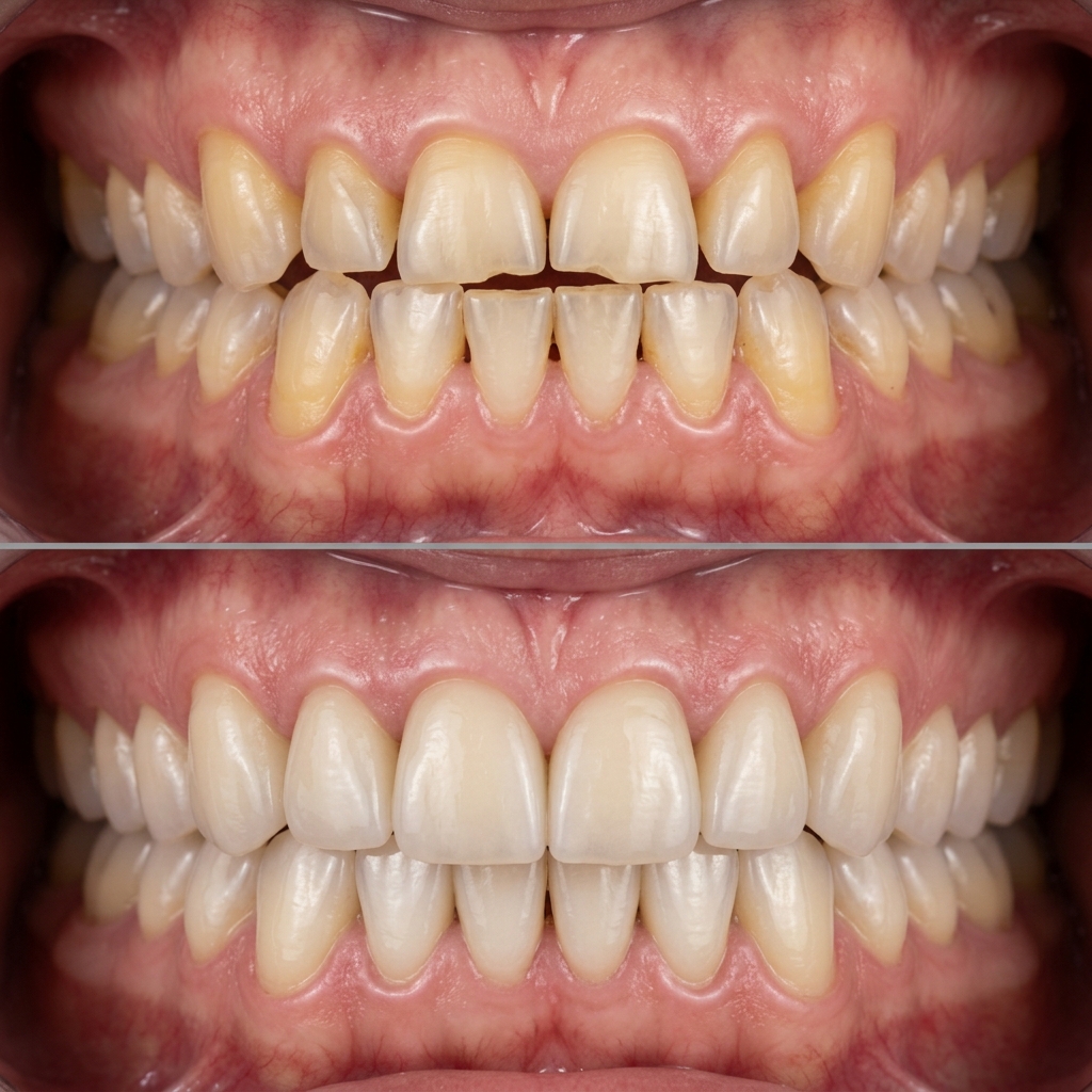 Antes y después de Rehabilitación Oral completa - Dr. Víctor Segarra